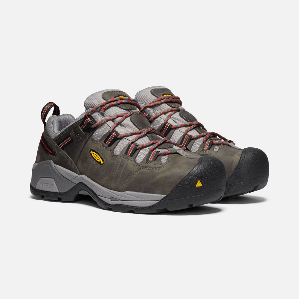 Keen Werkschoenen Heren Donker Grijs - Detroit Xt Internal Met (Steel Toe) - 81697-TIYK